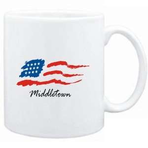  Mug White  Middletown   US Flag  Usa Cities Sports 