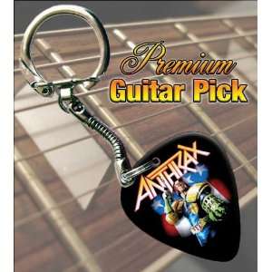  Anthrax I Am The Law Premium Guitar Pick Keyring Musical 