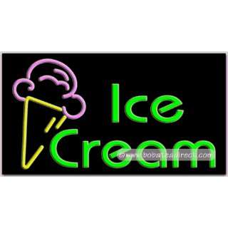 Ice Cream Neon Sign (20H x 37L x 3D)