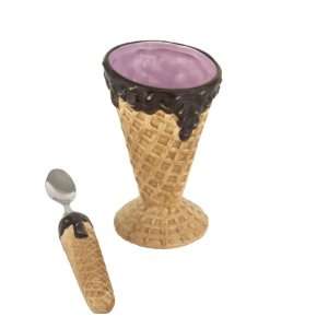  Ice Cream Sundae Cup with Spoon in Gift Box Kitchen 