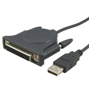 USB to IEEE 1284 Parallel Cable, 6 FT Black Electronics
