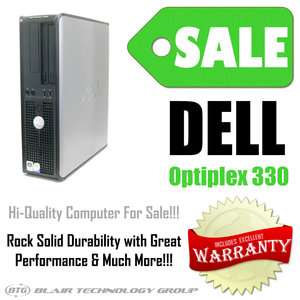 Dell Optiplex 330 Desktop PC Computer Intel Core 2 Duo 2.1 ghz 3gb Ram 