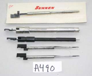 Lot of 5 Assorted Sunnen Mandrels with 4 Adapters  