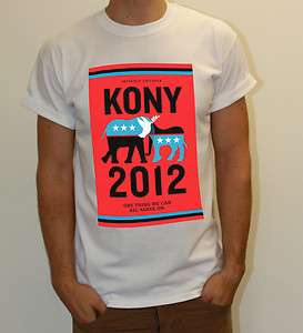 KONY 2012 JOSEPH KONY INVISIBLE CHILDREN MAKE HIM FAMOUS TSHIRT T 