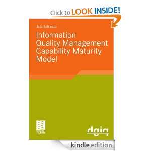 Information Quality Managment Capability Maturity Model 