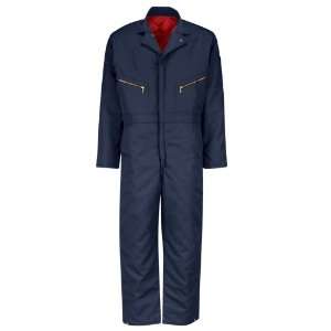   Navy Long Sleeve Insulated Twill Coverall: Industrial & Scientific