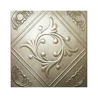  Ceiling Tile   Faux Tin Like   Anet Antique Silver 20x20 
