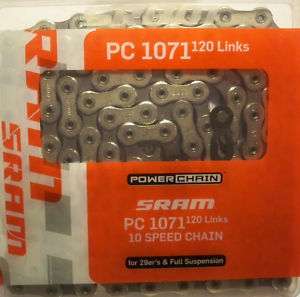   PC 1071 10 speed Chain with PowerLock 120 Links 710845647901  