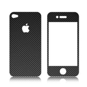   Black Carbon Fiber Vinyl Skin for iPhone 4 and iPhone 4S Automotive
