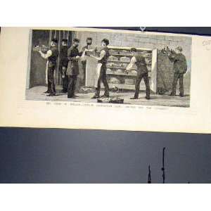  Crisis Ireland Kilmainham Gaol Dinner Prison Print 1881 