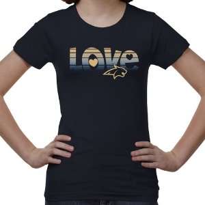 Montana State Bobcats Youth Love T Shirt   Navy Blue:  