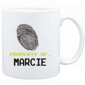  Mug White  Property of _ Marcie   Fingerprint  Female 