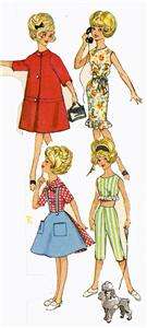 4883 Doll Clothes patterns for Teen Age Dolls such as 12 Tammy Color 