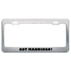 Got Mandingo? Language Nationality Country Metal License Plate Frame 