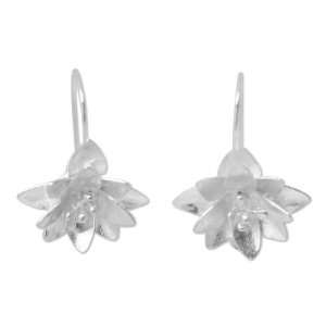  Sterling silver flower earrings, Precious Ixora Jewelry