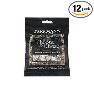  Jakemans Throat & Chest Sweets (Box of 12) Health 