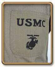 WW2 USMC P41 HBT Utility Shirt M (42R) (Mixed Fabric)  