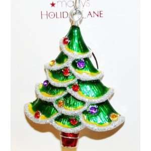  Macys Holiday Lane Christmas Tree Brooch Pin: Jewelry