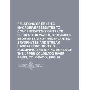  Relations of benthic macroinvertebrates to concentrations 