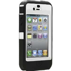  Otterbox iPhone 4 Defender Case   Black & White: Cell 