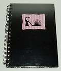   CHIC BOUTIQUE Black & Pink High Heeled Shoes Blank Journal Diary Book