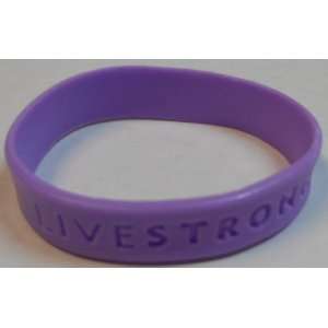  Small Purple Livestrong Rubber Bracelet 