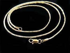 STUNNING GOLD SNAKE CHAIN NECKLACE VARIOUS LENGTHS  