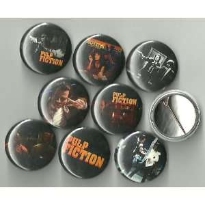   Pulp Fiction Lot of 8 1 Pinback Buttons/Pins 