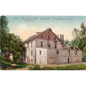   Postcard The Old Stone Mill   Los Gatos California 