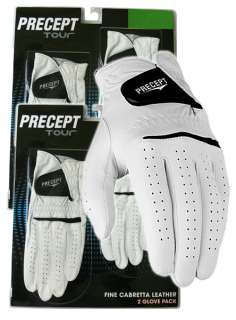 Precept Tour Cabretta Leather Golf Gloves (4 pack)   NEW 760778048870 