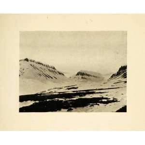  Print Longyearbyen Nybyen Sarkofagen Hill Town Spitsbergen Svalbard 