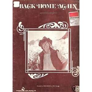  Sheet Music John Denver Back Home Again 82 Everything 