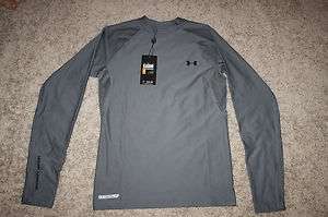   Under Armour® Heatgear Fitted Longsleeve Layering Golf Shirt Gray 040