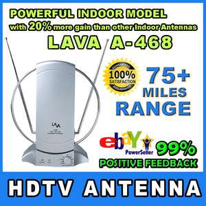 LAVA HD A 468 Indoor HDTV Home Antenna with 75+ miles range  