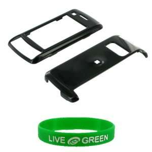  Snap On Hard Case for LG eTM Live Green WristBand Bonus 