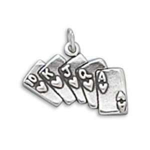  Sterling Silver Playing Cards Charm West Coast Jewelry 
