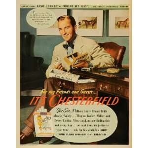  1944 Ad Liggett & Myers Tobacco Chesterfield Cigarettes 