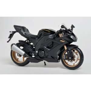  1:12 Scale Kawasaki Ninja Zx 10r Black Diecast Motorcycle 