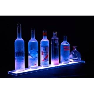 Home Bar Lighting   2 LED Lighted Liquor Bottle Display Shelf:  