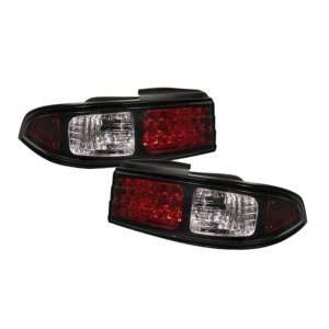  95 98 Nissan 240SX Black LED Tail Lights: Automotive