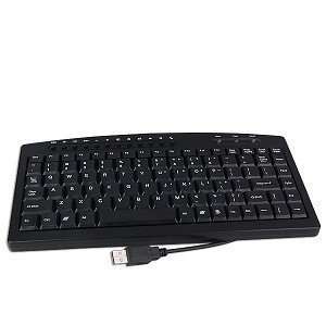  USB 87 Key Mini Keyboard (Black): Electronics