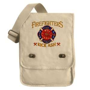  Messenger Field Bag Khaki Firefighters Kick Ash   Fire 