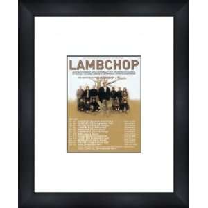  LAMBCHOP UK Tour 2002   Custom Framed Original Ad   Framed 