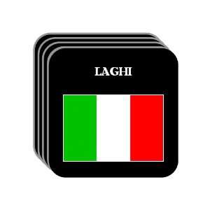 Italy   LAGHI Set of 4 Mini Mousepad Coasters 