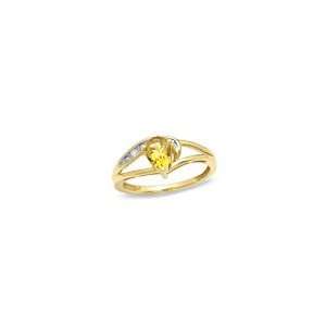  Lab Created White Sapphire Ring in 10K Gold citrine jewelry Jewelry