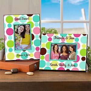  Personalized Polka Dot Picture Frame: Home & Kitchen