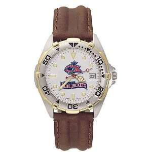  Columbus Blue Jackets Mens All Star Watch w/Leather Band 