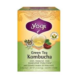  Yogi Tea Organic Green Tea Kombucha   16 Tea Bags: Health 