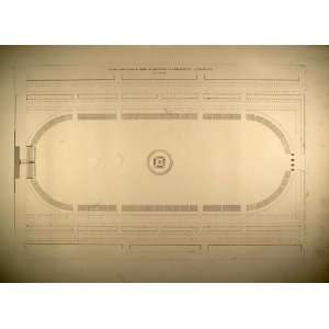  1841 Engraving Circus Champ de Mars July 14 1790 Durand 