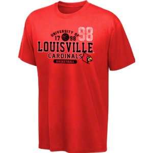   Cardinals Red Destroyed Basketball T Shirt